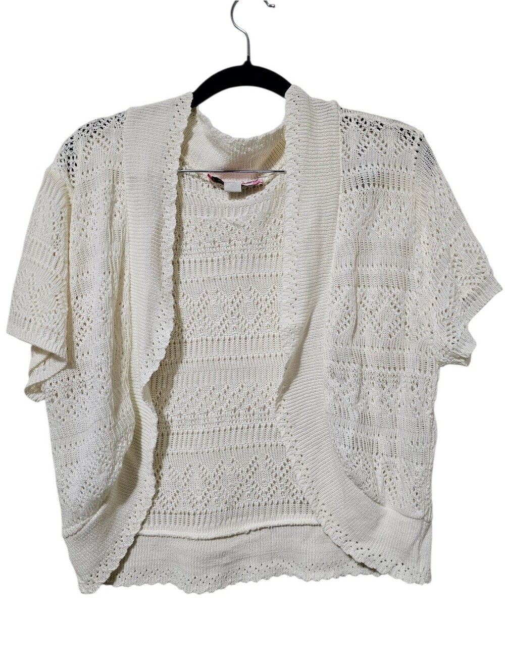 Girls Knit Minded Cream Sweater